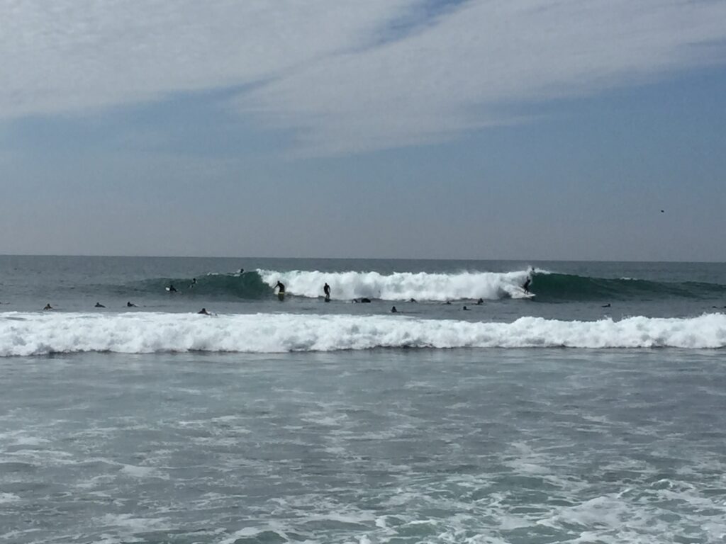 surfing during upwelling in san diego