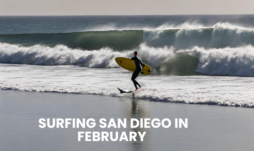 Surfing San Diego in February