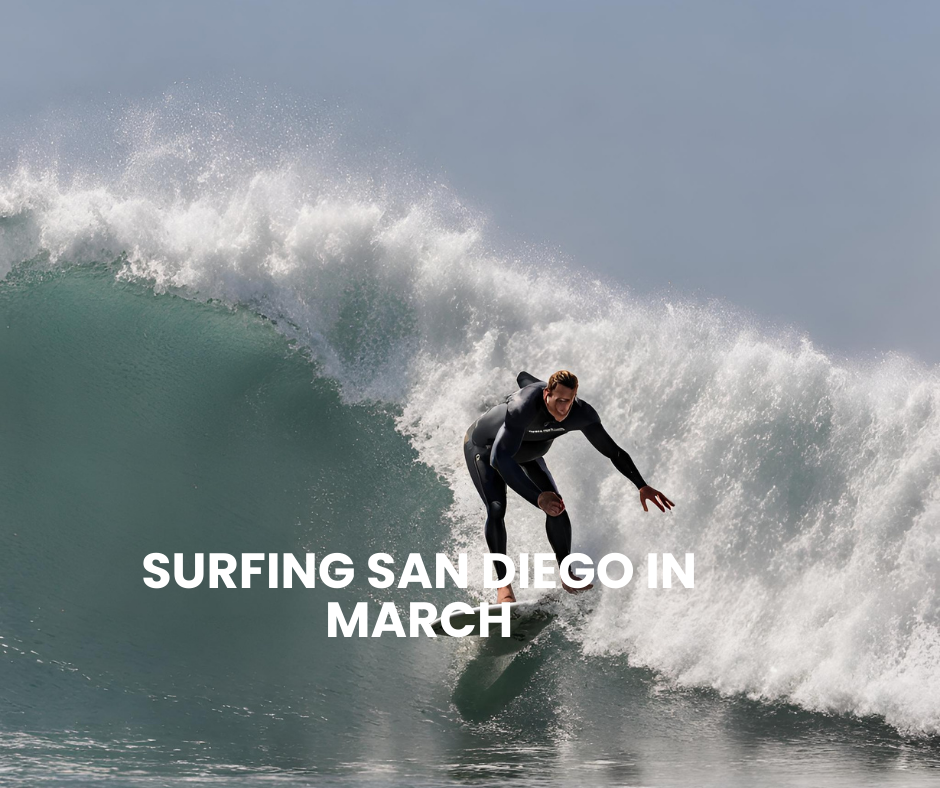 surfing san diego in march