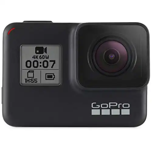 GoPro HERO7 Black - Waterproof Digital Action Camera with Touch Screen 4K HD Video 12MP Photos Live Streaming Stabilization
